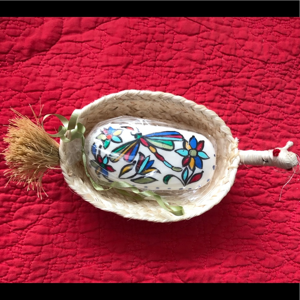 Mexican Handicraft Handmade Soap Dish and Soap